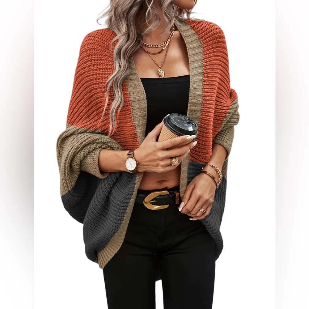 NEW Colorblock Knit Sweater